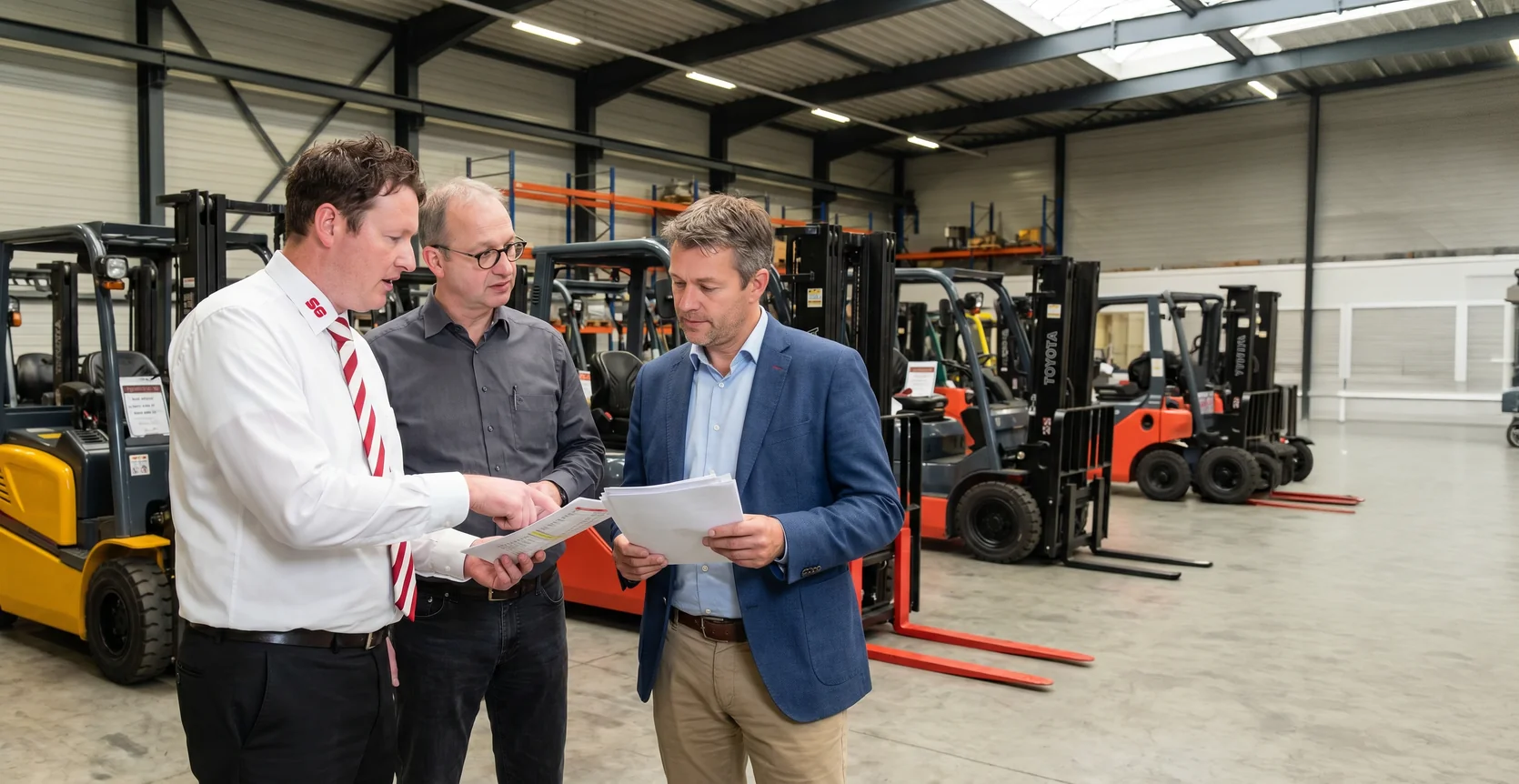 Schaaf Gabelstapler Verkaufsteam bei der Kundenberatung